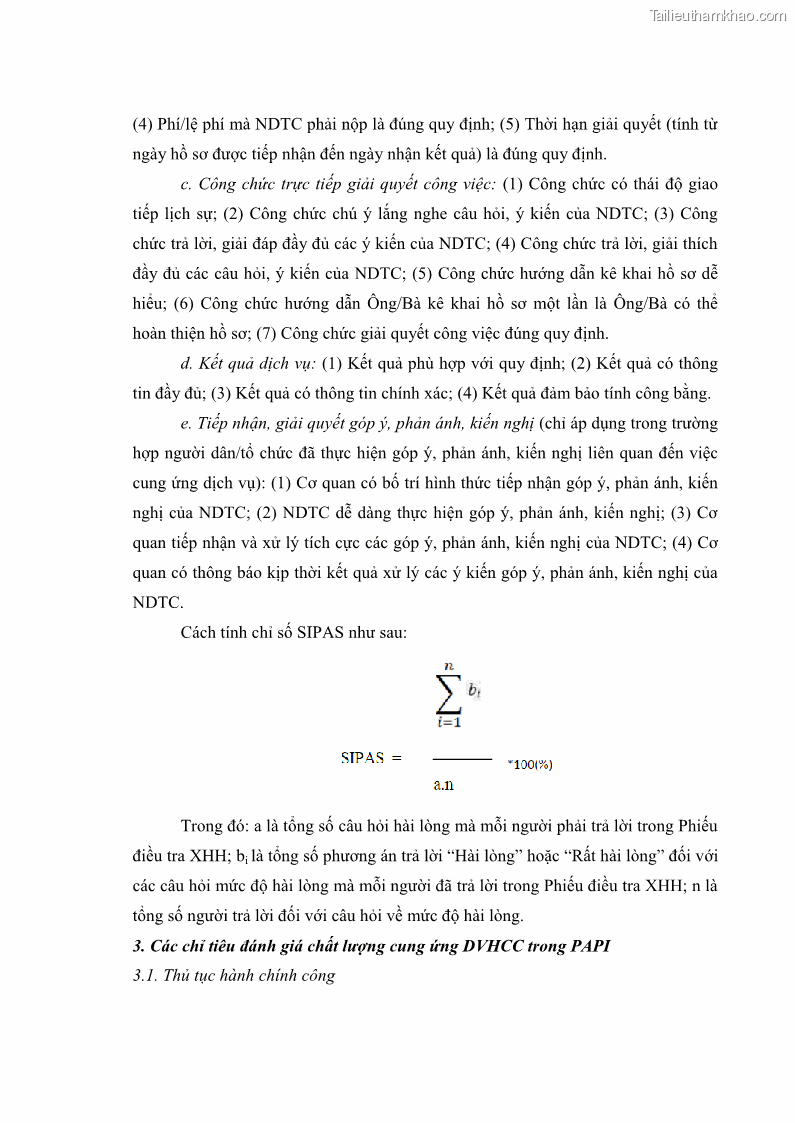 Luận án tiến sĩ quản trị kinh doanh Nâng cao chất lượng cung ứng dịch vụ hành chính công tỉnh Quảng Bình - 15 Trang 176