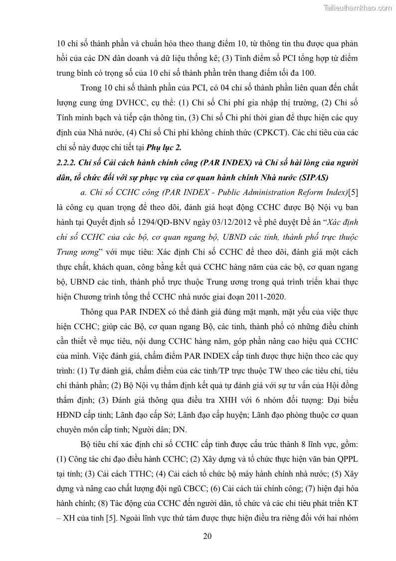 Luận án tiến sĩ quản trị kinh doanh Nâng cao chất lượng cung ứng dịch vụ hành chính công tỉnh Quảng Bình - 3 Trang 34