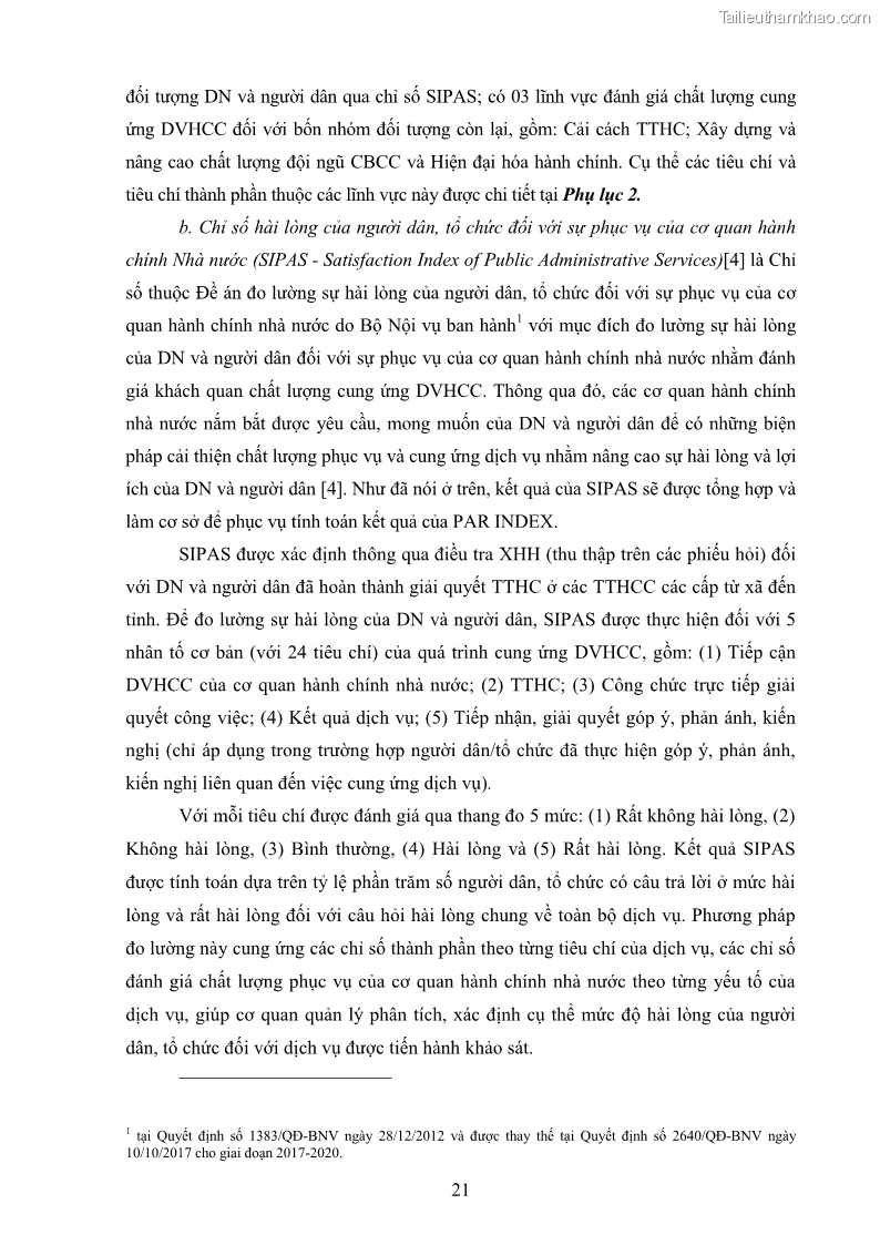 Luận án tiến sĩ quản trị kinh doanh Nâng cao chất lượng cung ứng dịch vụ hành chính công tỉnh Quảng Bình - 3 Trang 35