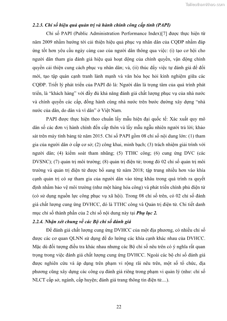 Luận án tiến sĩ quản trị kinh doanh Nâng cao chất lượng cung ứng dịch vụ hành chính công tỉnh Quảng Bình - 3 Trang 36