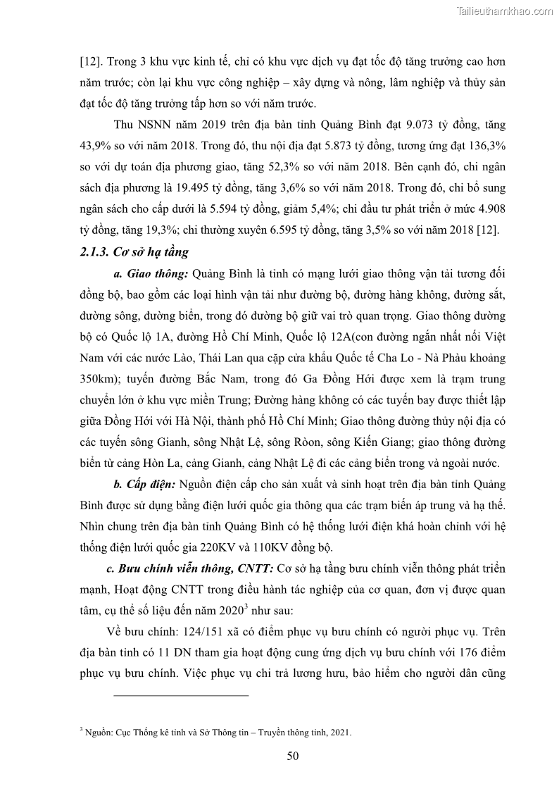 Luận án tiến sĩ quản trị kinh doanh Nâng cao chất lượng cung ứng dịch vụ hành chính công tỉnh Quảng Bình - 6 Trang 64