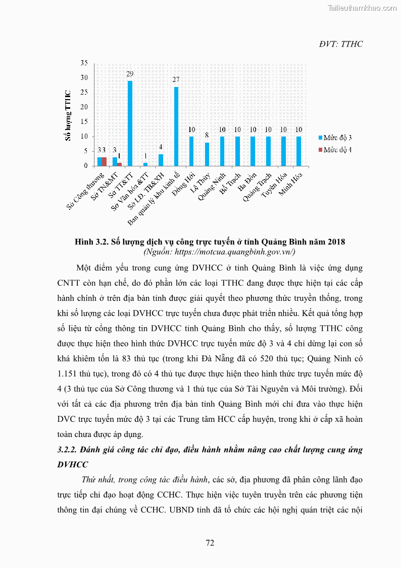 Luận án tiến sĩ quản trị kinh doanh Nâng cao chất lượng cung ứng dịch vụ hành chính công tỉnh Quảng Bình - 8 Trang 86