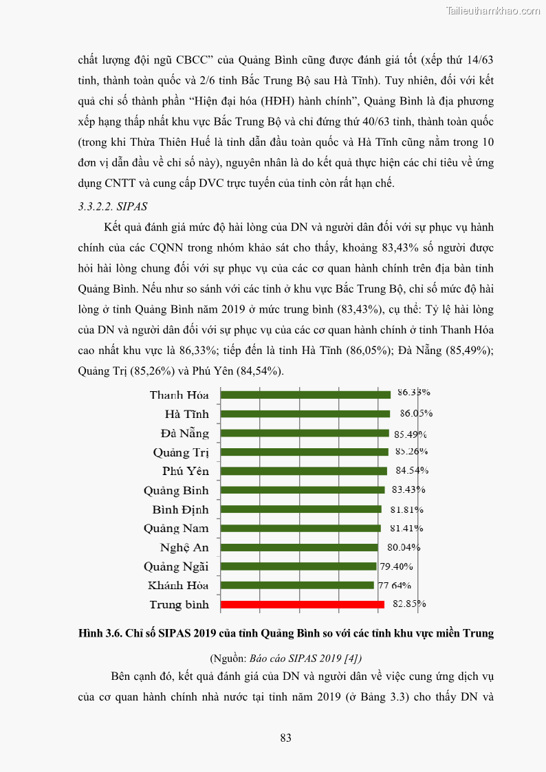 Luận án tiến sĩ quản trị kinh doanh Nâng cao chất lượng cung ứng dịch vụ hành chính công tỉnh Quảng Bình - 9 Trang 97