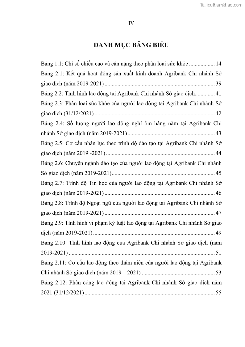 Luận văn thạc sĩ quản trị nhân lực Nâng cao chất lượng nguồn nhân lực tại Ngân hàng Nông nghiệp và Phát triển Nông thôn Việt Nam - Chi nhánh Sở giao dịch - 1 Trang 8