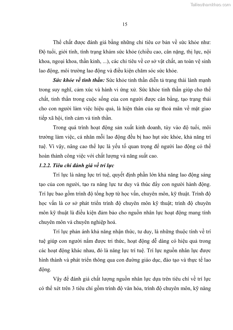 Luận văn thạc sĩ quản trị nhân lực Nâng cao chất lượng nguồn nhân lực tại Ngân hàng Nông nghiệp và Phát triển Nông thôn Việt Nam - Chi nhánh Sở giao dịch - 3 Trang 25
