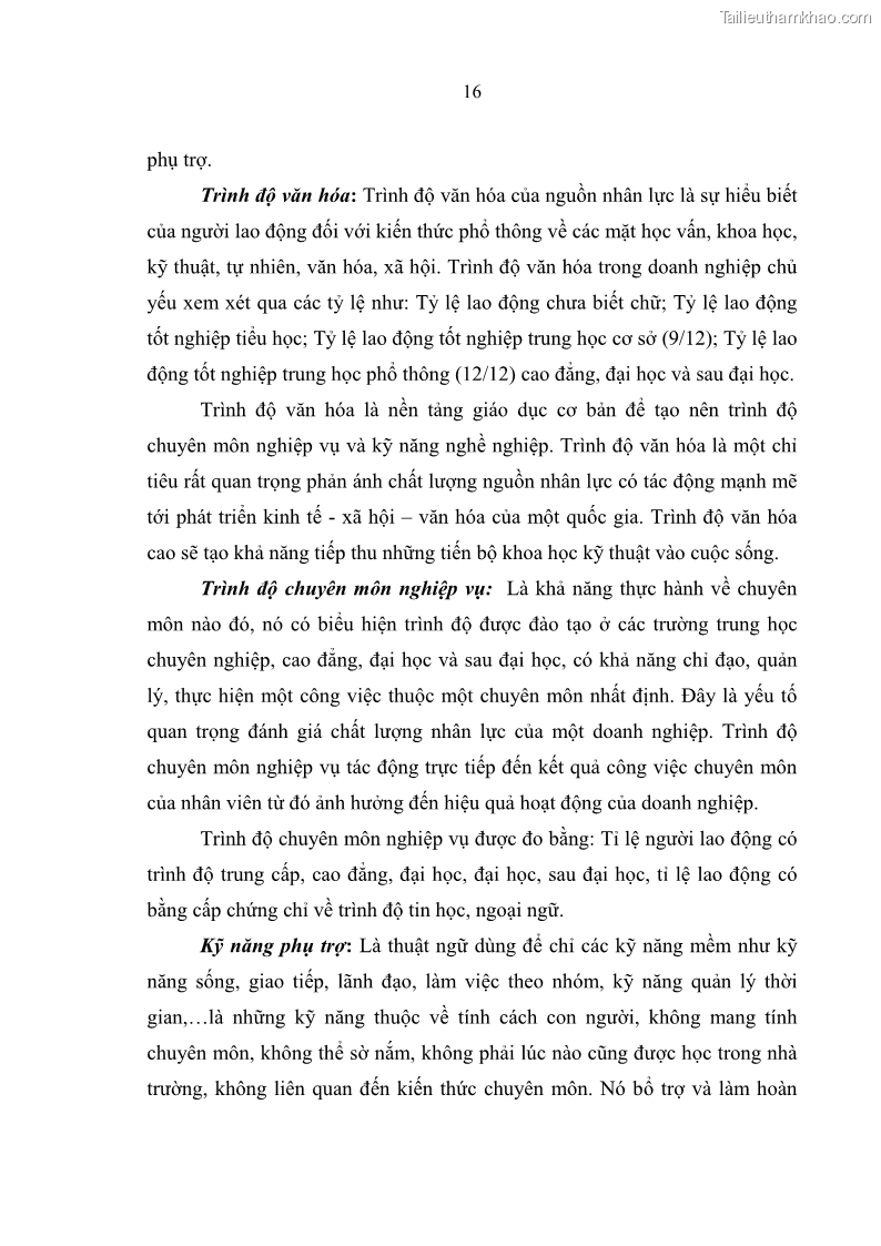 Luận văn thạc sĩ quản trị nhân lực Nâng cao chất lượng nguồn nhân lực tại Ngân hàng Nông nghiệp và Phát triển Nông thôn Việt Nam - Chi nhánh Sở giao dịch - 3 Trang 26