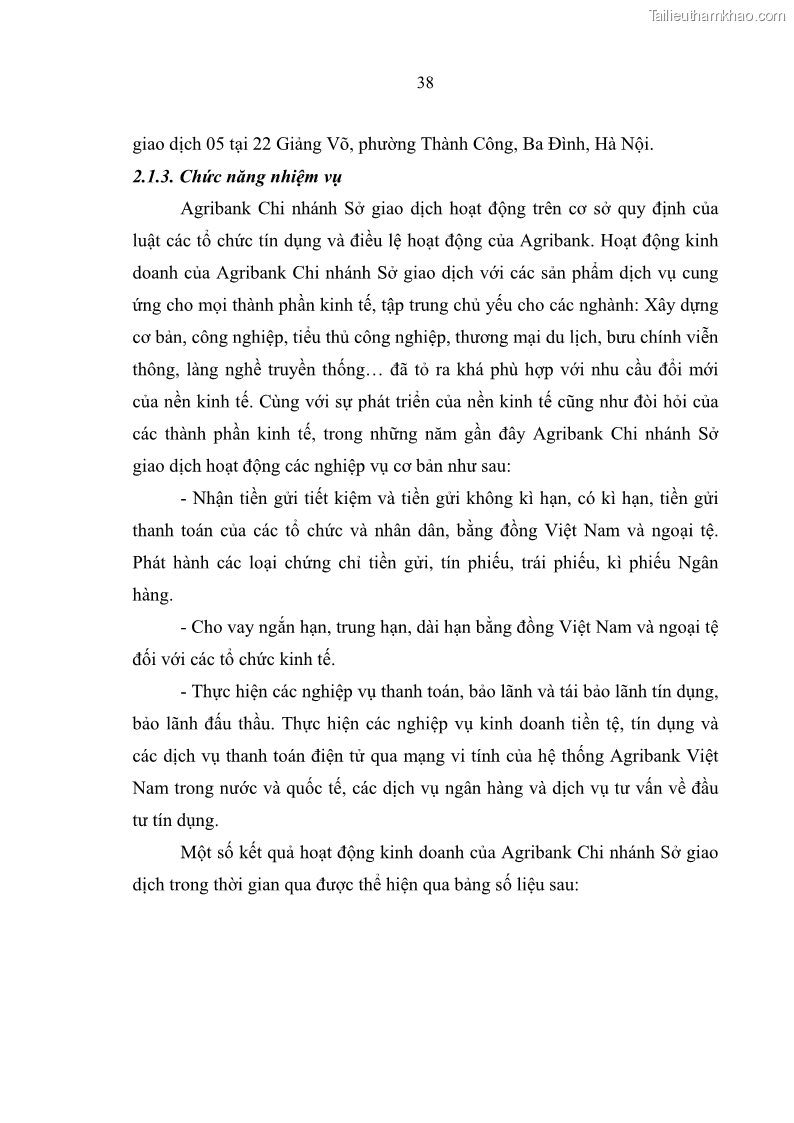 Luận văn thạc sĩ quản trị nhân lực Nâng cao chất lượng nguồn nhân lực tại Ngân hàng Nông nghiệp và Phát triển Nông thôn Việt Nam - Chi nhánh Sở giao dịch - 4 Trang 48