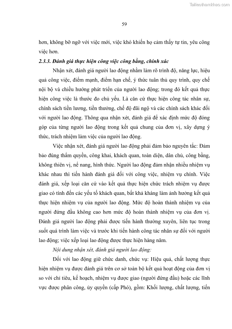 Luận văn thạc sĩ quản trị nhân lực Nâng cao chất lượng nguồn nhân lực tại Ngân hàng Nông nghiệp và Phát triển Nông thôn Việt Nam - Chi nhánh Sở giao dịch - 6 Trang 69