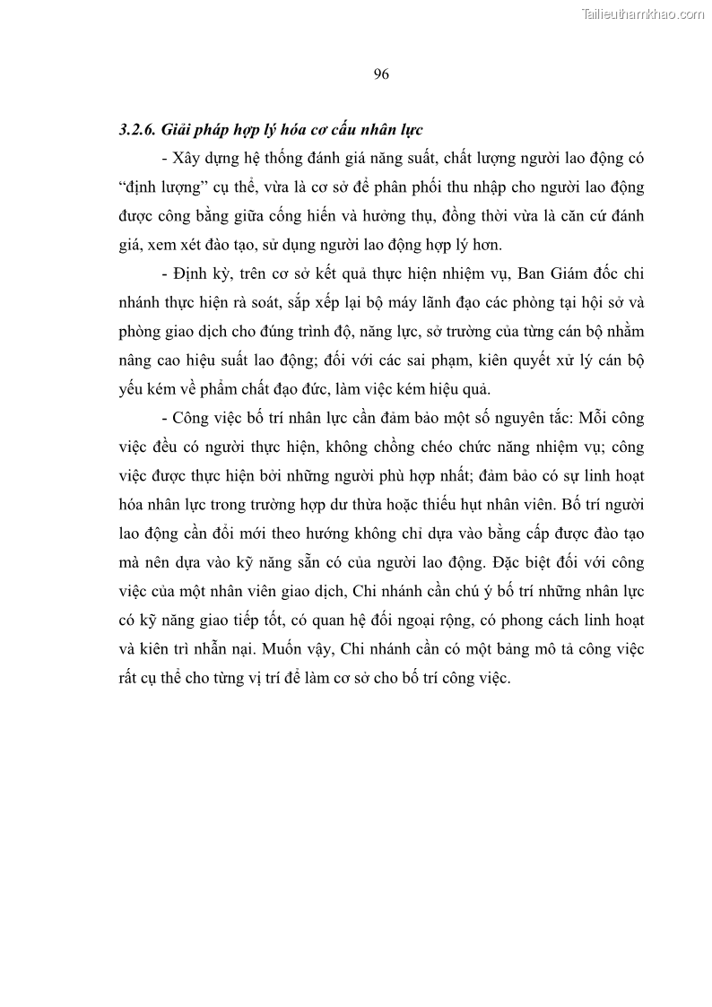 Luận văn thạc sĩ quản trị nhân lực Nâng cao chất lượng nguồn nhân lực tại Ngân hàng Nông nghiệp và Phát triển Nông thôn Việt Nam - Chi nhánh Sở giao dịch - 9 Trang 106