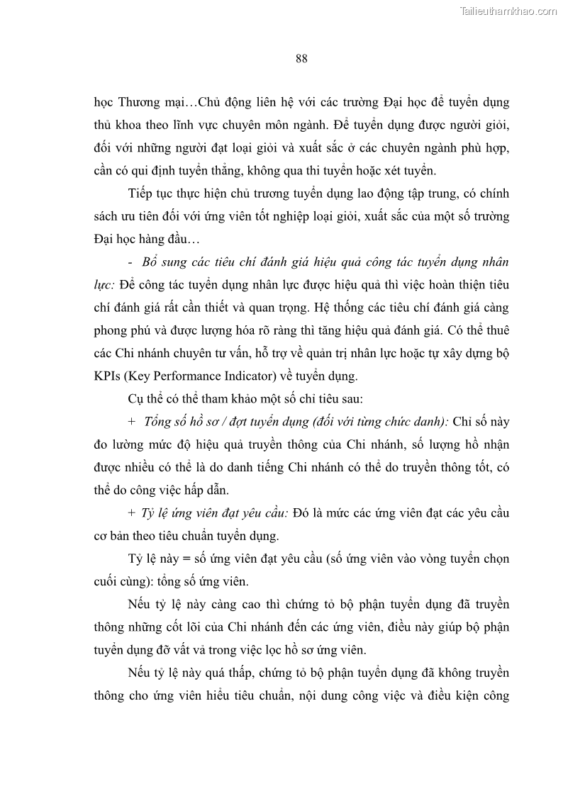 Luận văn thạc sĩ quản trị nhân lực Nâng cao chất lượng nguồn nhân lực tại Ngân hàng Nông nghiệp và Phát triển Nông thôn Việt Nam - Chi nhánh Sở giao dịch - 9 Trang 98