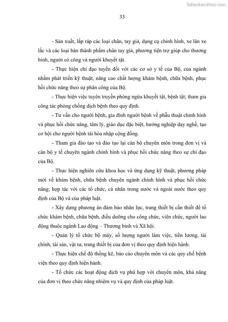 Luận văn thạc sĩ quản trị nhân lực Nâng cao chất lượng nguồn nhân lực y tế tại Bệnh viện Chỉnh hình và Phục hồi chức năng Hà Nội - 4 Trang 42