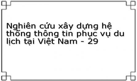 Nghiên cứu xây dựng hệ thống thông tin phục vụ du lịch tại Việt Nam - 29