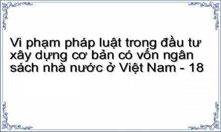 Vi phạm pháp luật trong đầu tư xây dựng cơ bản có vốn ngân sách nhà nước ở Việt Nam - 18