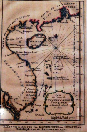 Bản đồ bờ biển Đàng Trong Đàng Ngoài và một phần bờ biển Trung Hoa do Van 4