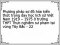 Phương pháp sơ đồ hóa kiến thức trong dạy học lịch sử Việt Nam 1919 – 1975 ở trường THPT Thực nghiệm sư phạm tại vùng Tây Bắc - 22