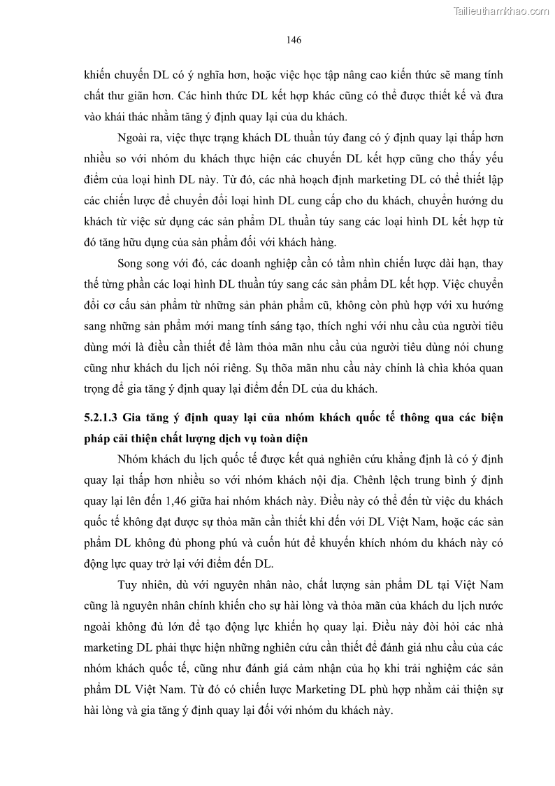 Luận án tiến sĩ quản trị kinh doanh Mối quan hệ giữa nhận thức rủi ro, hạnh phúc chủ quan và ý định quay lại của khách du lịch tại Việt Nam - Trường hợp nghiên cứu tại thành phố Hồ Chí Minh - 14 Trang 161
