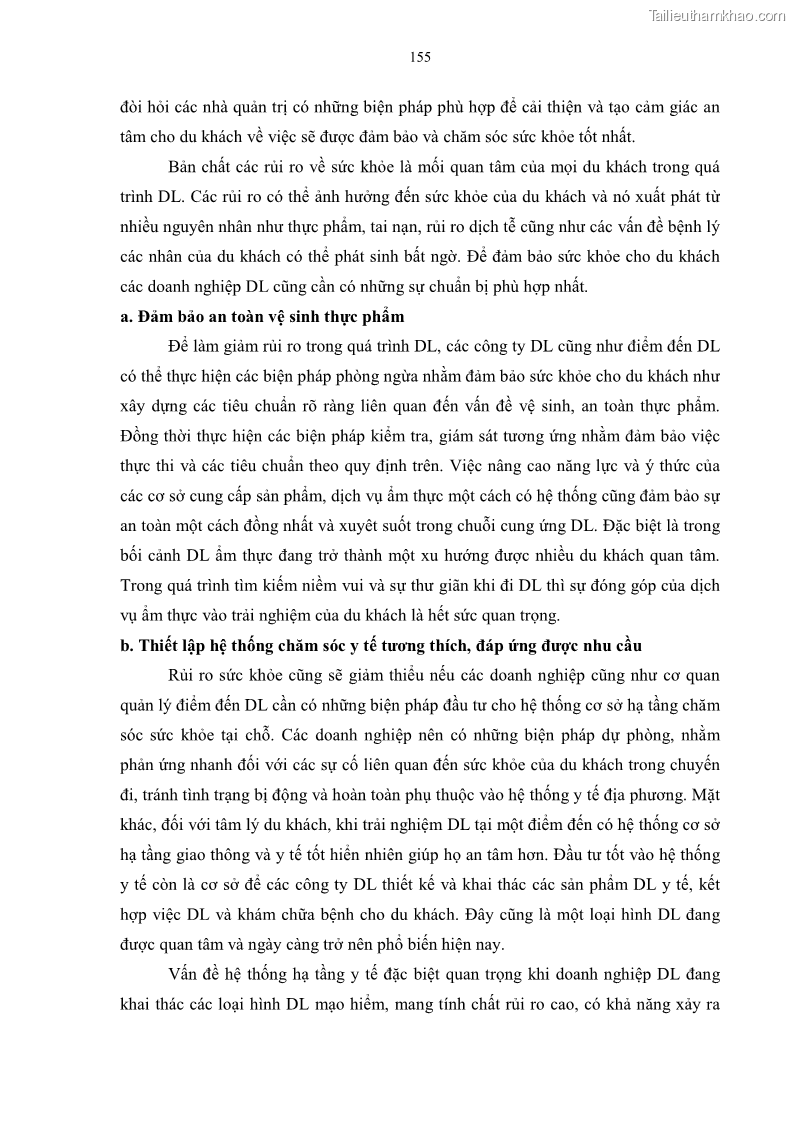Luận án tiến sĩ quản trị kinh doanh Mối quan hệ giữa nhận thức rủi ro, hạnh phúc chủ quan và ý định quay lại của khách du lịch tại Việt Nam - Trường hợp nghiên cứu tại thành phố Hồ Chí Minh - 15 Trang 170