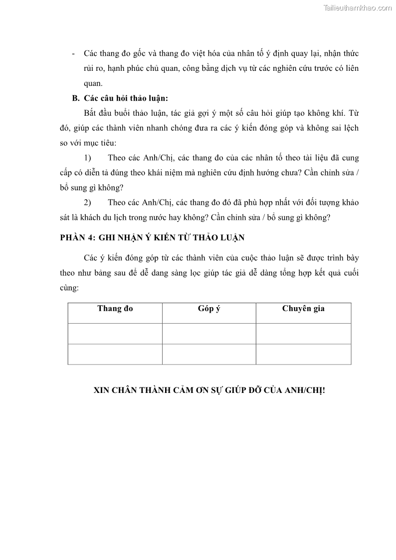 Luận án tiến sĩ quản trị kinh doanh Mối quan hệ giữa nhận thức rủi ro, hạnh phúc chủ quan và ý định quay lại của khách du lịch tại Việt Nam - Trường hợp nghiên cứu tại thành phố Hồ Chí Minh - 19 Trang 224