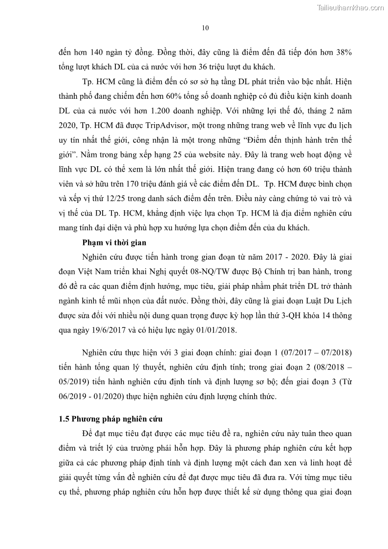 Luận án tiến sĩ quản trị kinh doanh Mối quan hệ giữa nhận thức rủi ro, hạnh phúc chủ quan và ý định quay lại của khách du lịch tại Việt Nam - Trường hợp nghiên cứu tại thành phố Hồ Chí Minh - 3 Trang 25