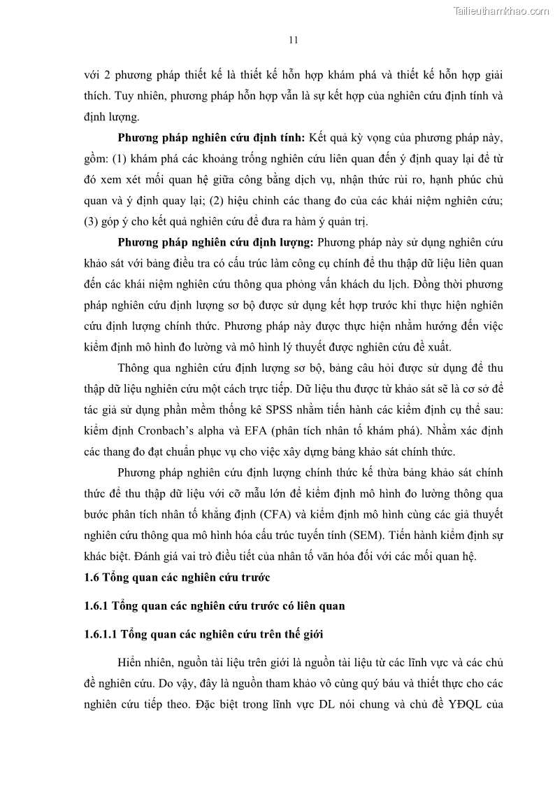 Luận án tiến sĩ quản trị kinh doanh Mối quan hệ giữa nhận thức rủi ro, hạnh phúc chủ quan và ý định quay lại của khách du lịch tại Việt Nam - Trường hợp nghiên cứu tại thành phố Hồ Chí Minh - 3 Trang 26