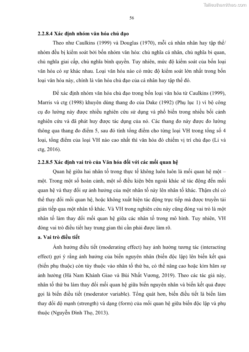Luận án tiến sĩ quản trị kinh doanh Mối quan hệ giữa nhận thức rủi ro, hạnh phúc chủ quan và ý định quay lại của khách du lịch tại Việt Nam - Trường hợp nghiên cứu tại thành phố Hồ Chí Minh - 6 Trang 71