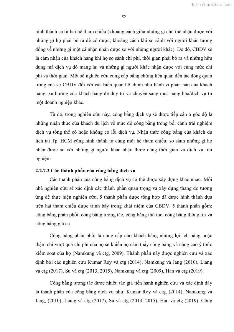 Luận án tiến sĩ quản trị kinh doanh Mối quan hệ giữa nhận thức rủi ro, hạnh phúc chủ quan và ý định quay lại của khách du lịch tại Việt Nam - Trường hợp nghiên cứu tại thành phố Hồ Chí Minh - 6 Trang 67