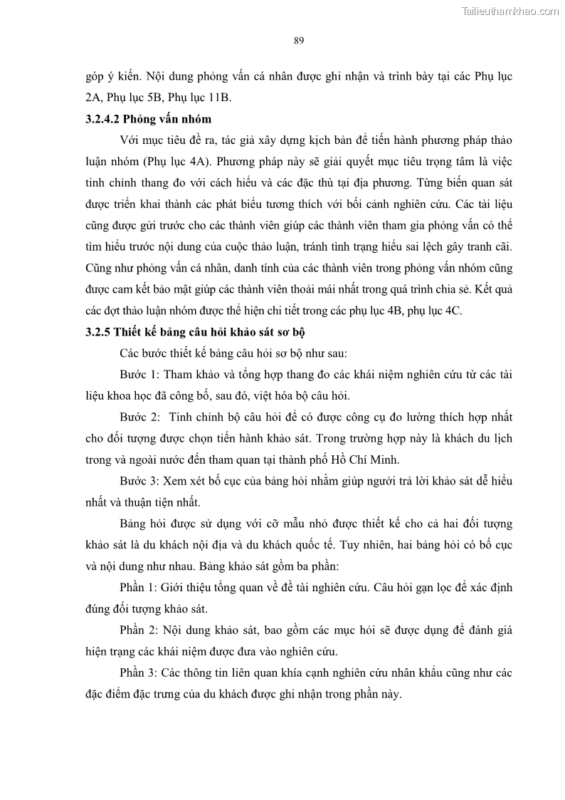 Luận án tiến sĩ quản trị kinh doanh Mối quan hệ giữa nhận thức rủi ro, hạnh phúc chủ quan và ý định quay lại của khách du lịch tại Việt Nam - Trường hợp nghiên cứu tại thành phố Hồ Chí Minh - 9 Trang 104
