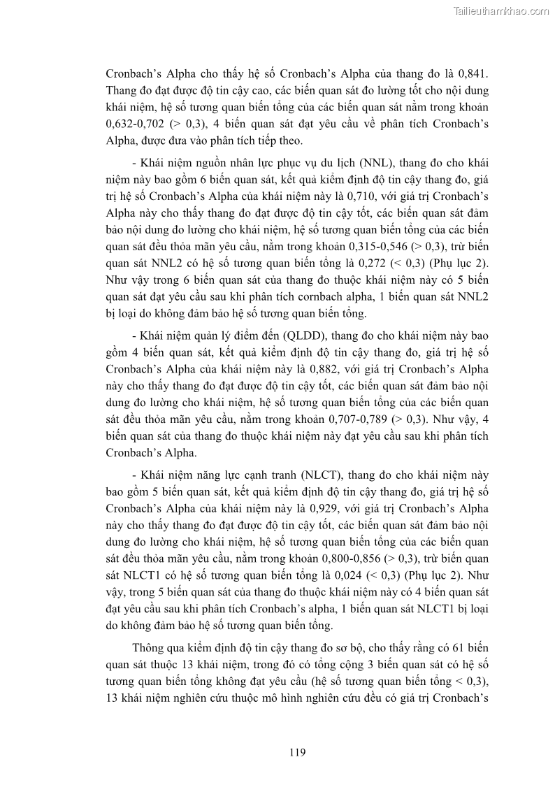 Luận án tiến sĩ quản trị kinh doanh Nâng cao năng lực cạnh tranh điểm đến du lịch ở Bạc Liêu - 12 Trang 139