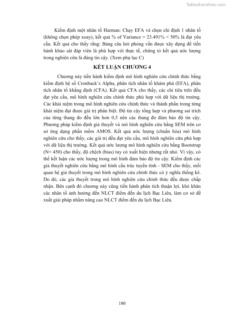 Luận án tiến sĩ quản trị kinh doanh Nâng cao năng lực cạnh tranh điểm đến du lịch ở Bạc Liêu - 17 Trang 198