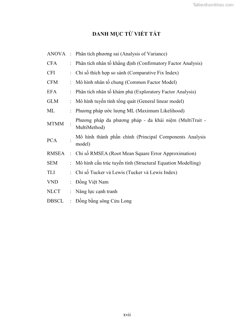 Luận án tiến sĩ quản trị kinh doanh Nâng cao năng lực cạnh tranh điểm đến du lịch ở Bạc Liêu - 2 Trang 20