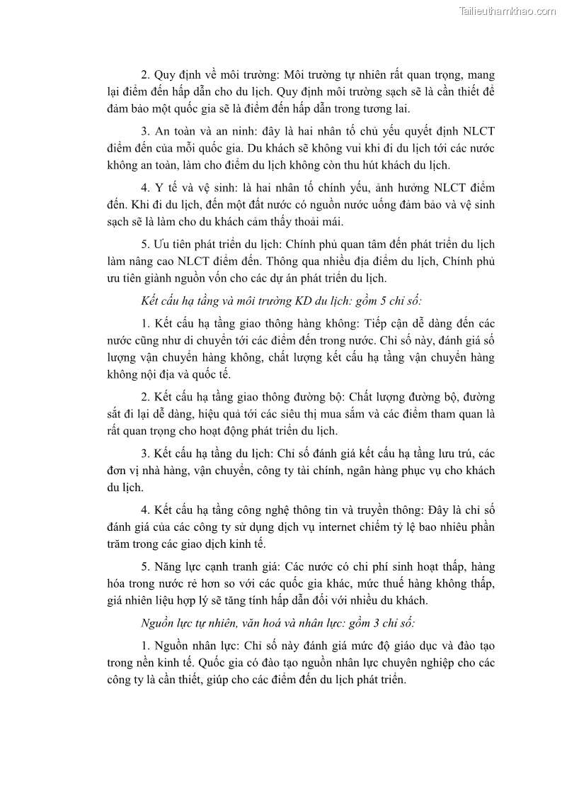 Luận án tiến sĩ quản trị kinh doanh Nâng cao năng lực cạnh tranh điểm đến du lịch ở Bạc Liêu - 21 Trang 250