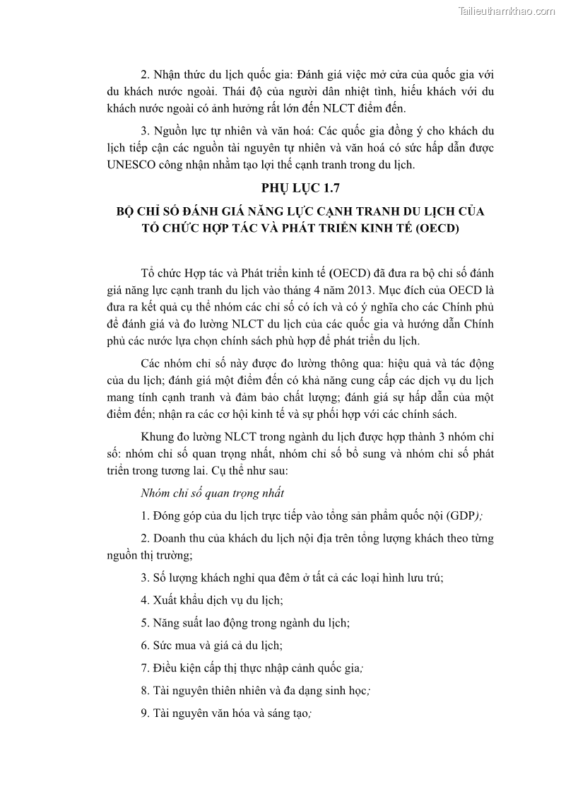 Luận án tiến sĩ quản trị kinh doanh Nâng cao năng lực cạnh tranh điểm đến du lịch ở Bạc Liêu - 21 Trang 251