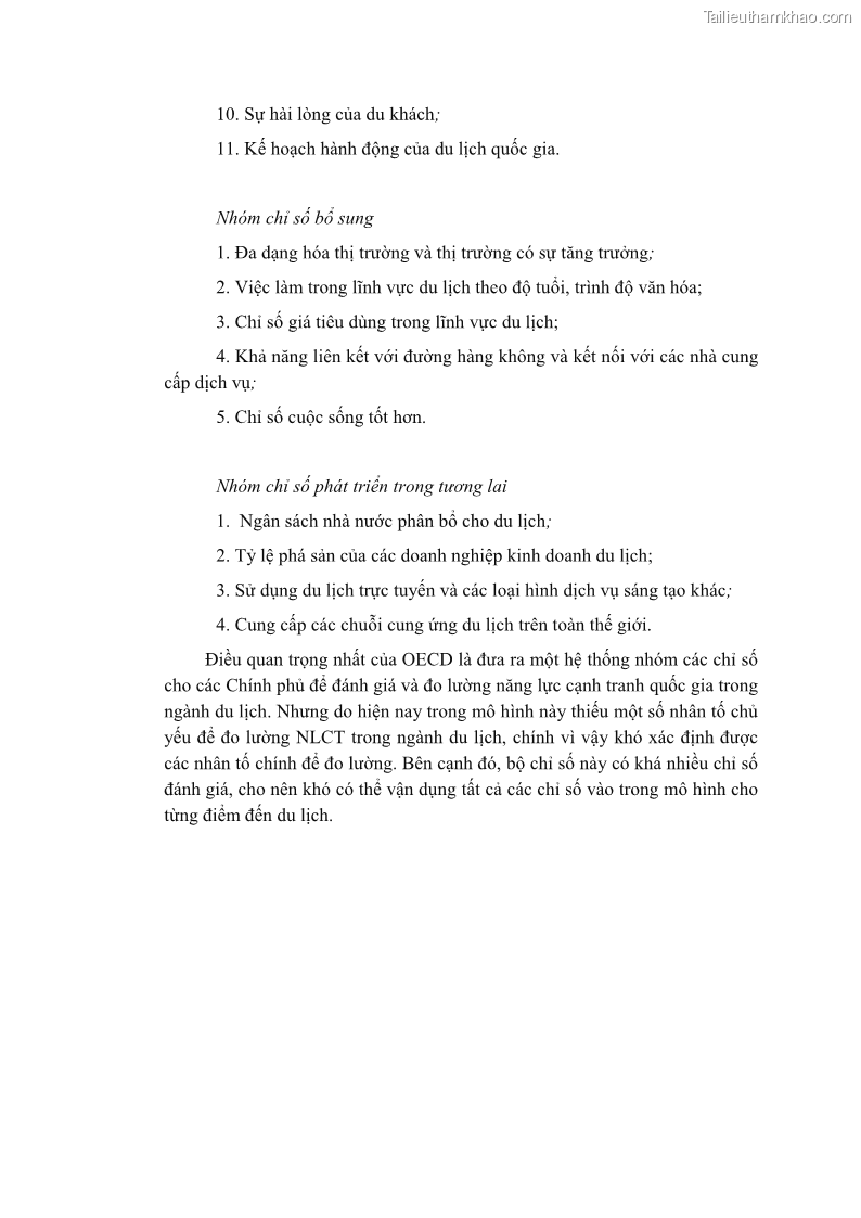 Luận án tiến sĩ quản trị kinh doanh Nâng cao năng lực cạnh tranh điểm đến du lịch ở Bạc Liêu - 21 Trang 252