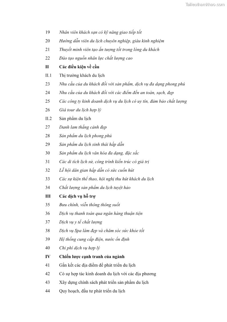 Luận án tiến sĩ quản trị kinh doanh Nâng cao năng lực cạnh tranh điểm đến du lịch ở Bạc Liêu - 21 Trang 247