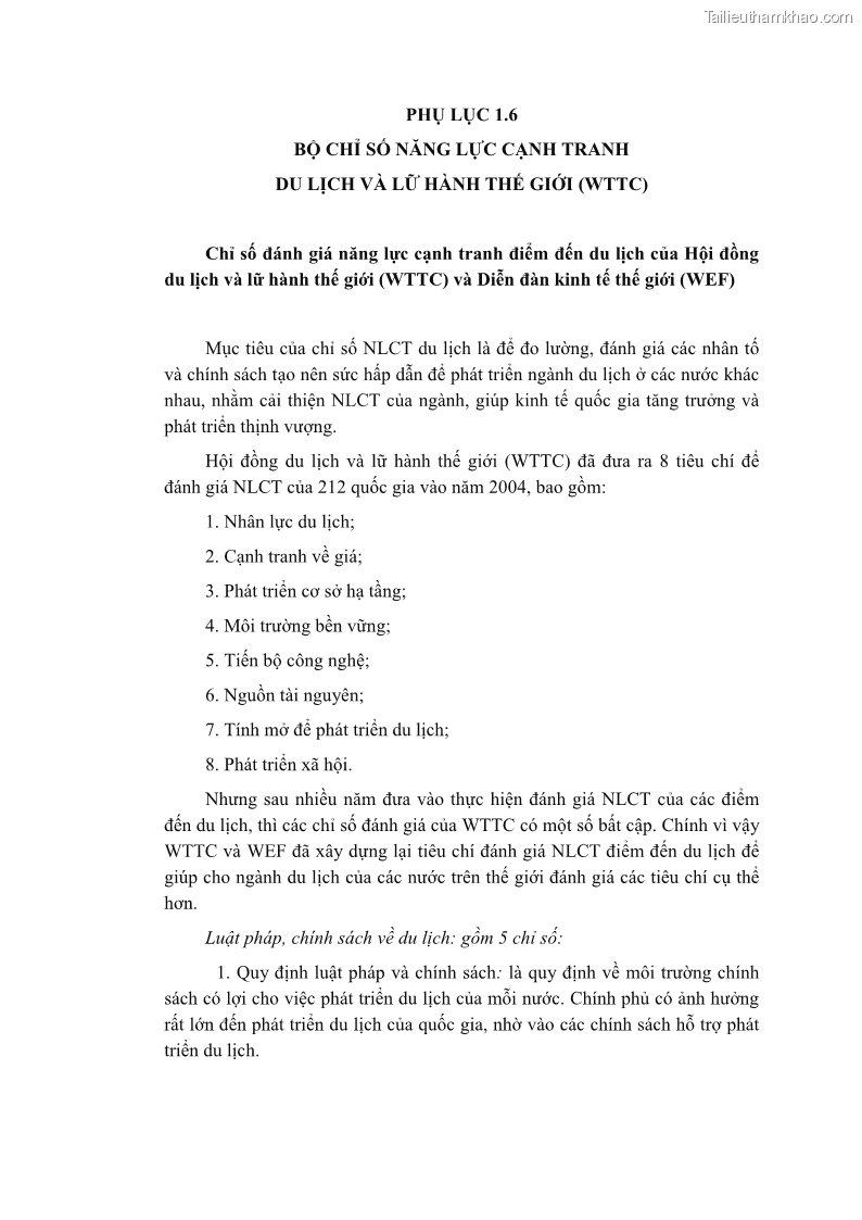 Luận án tiến sĩ quản trị kinh doanh Nâng cao năng lực cạnh tranh điểm đến du lịch ở Bạc Liêu - 21 Trang 249