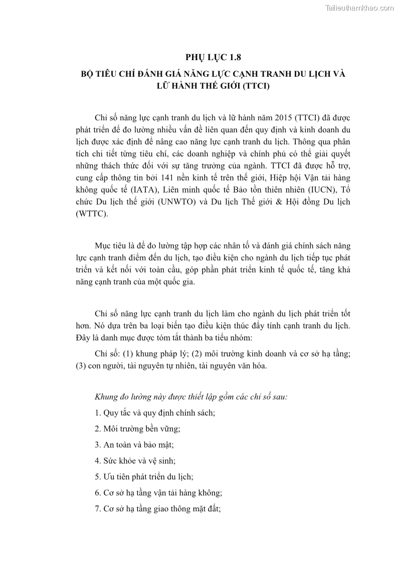 Luận án tiến sĩ quản trị kinh doanh Nâng cao năng lực cạnh tranh điểm đến du lịch ở Bạc Liêu - 22 Trang 253