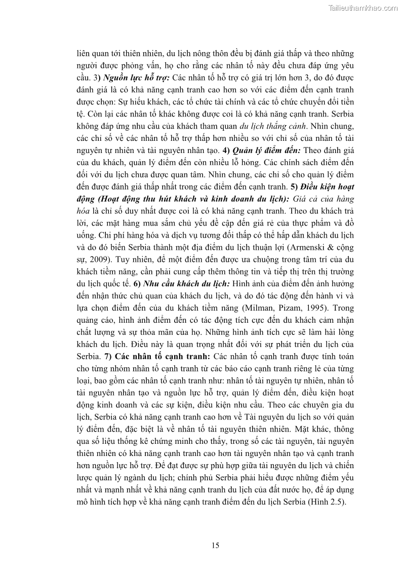 Luận án tiến sĩ quản trị kinh doanh Nâng cao năng lực cạnh tranh điểm đến du lịch ở Bạc Liêu - 3 Trang 35