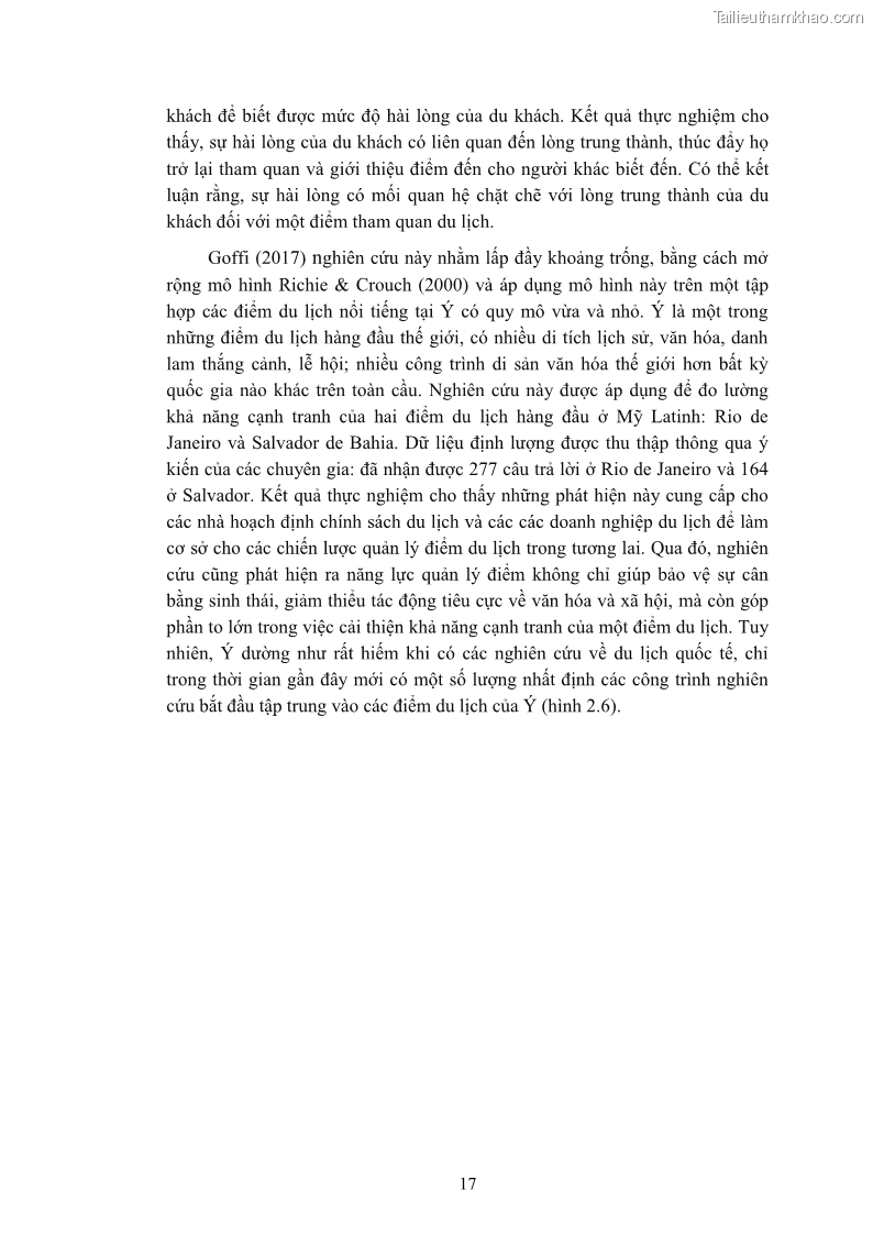 Luận án tiến sĩ quản trị kinh doanh Nâng cao năng lực cạnh tranh điểm đến du lịch ở Bạc Liêu - 4 Trang 37