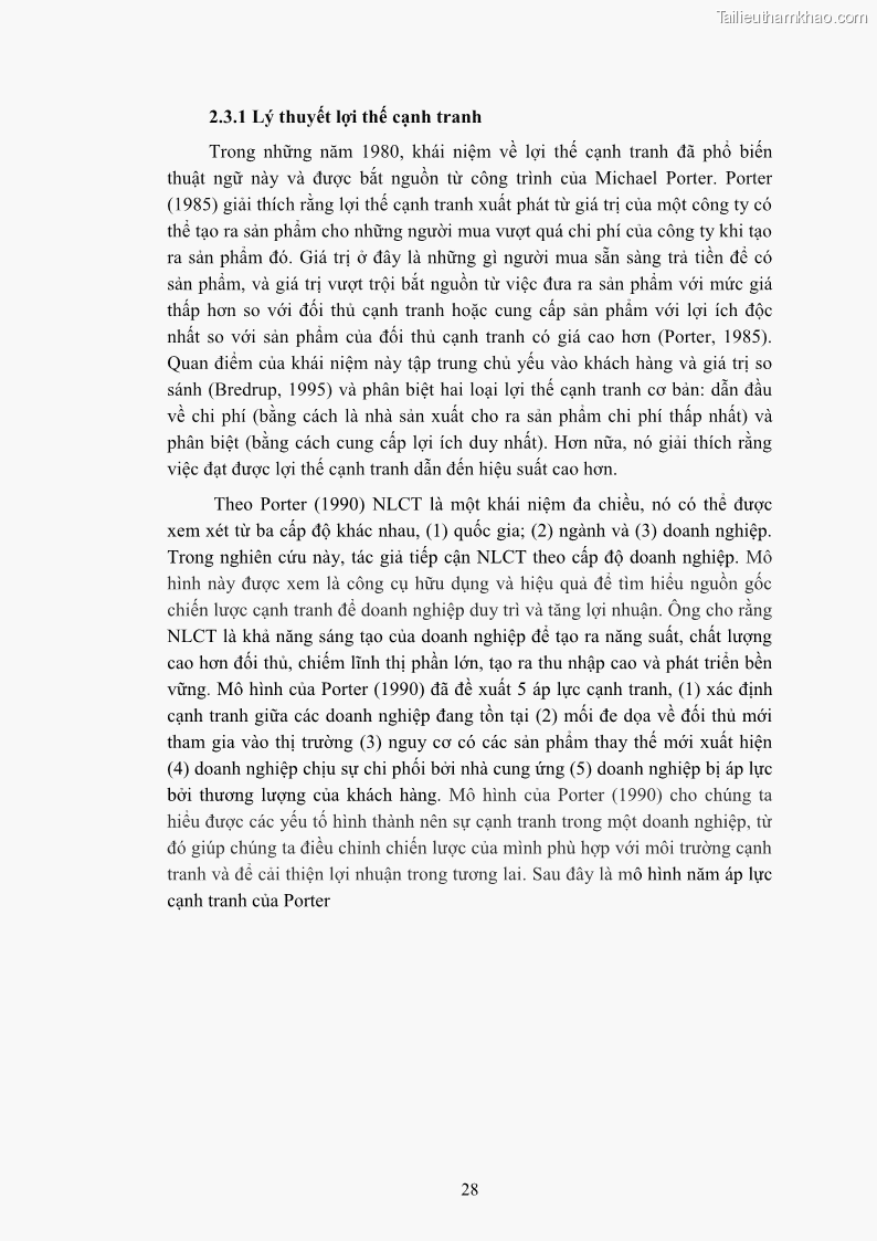 Luận án tiến sĩ quản trị kinh doanh Nâng cao năng lực cạnh tranh điểm đến du lịch ở Bạc Liêu - 4 Trang 48