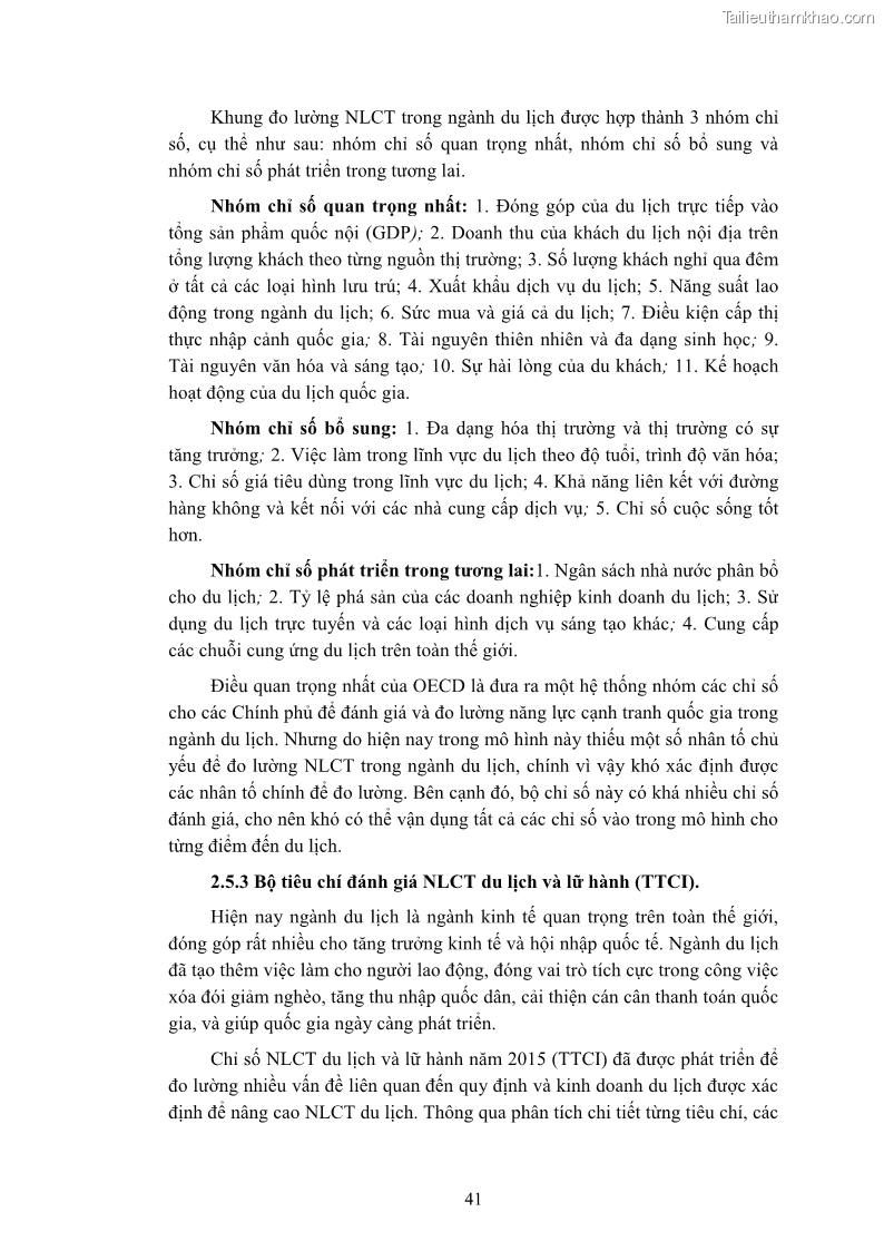 Luận án tiến sĩ quản trị kinh doanh Nâng cao năng lực cạnh tranh điểm đến du lịch ở Bạc Liêu - 6 Trang 61