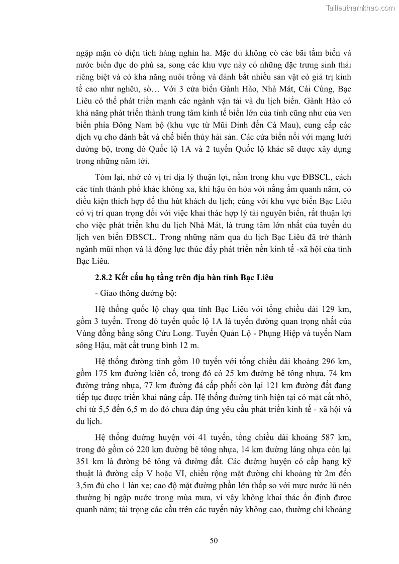 Luận án tiến sĩ quản trị kinh doanh Nâng cao năng lực cạnh tranh điểm đến du lịch ở Bạc Liêu - 6 Trang 70