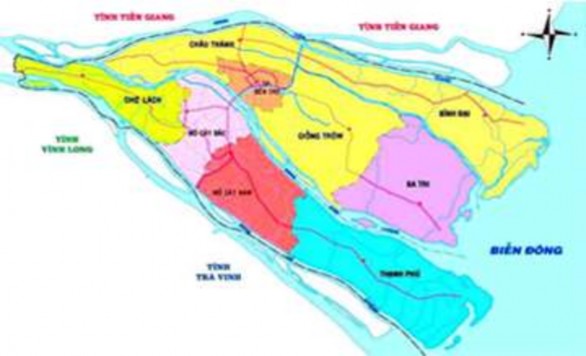 Nguồn Uỷ ban nhân dân tỉnh Bến Tre Bản đồ 2 BẢN ĐỒ DU LỊCH TỈNH BẾN TRE 1