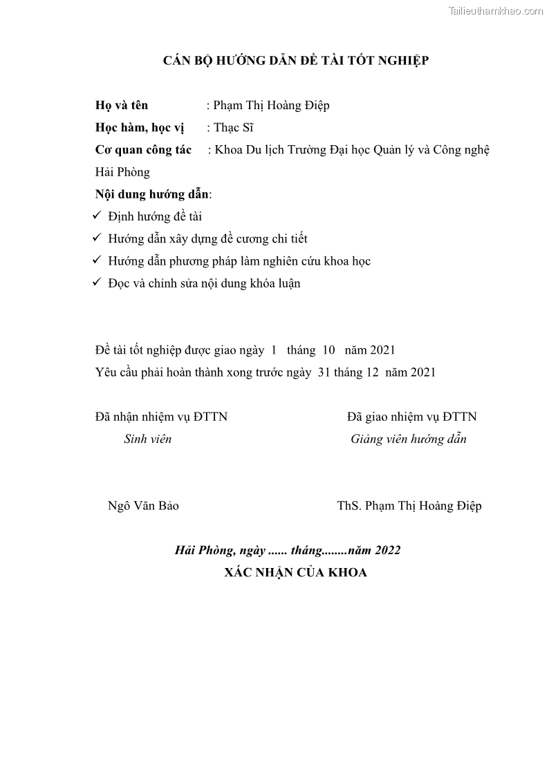 Khóa luận tốt nghiệp việt nam học Tiềm năng khai thác và phát triển loại hình du lịch chăm sóc sức khỏe ở Quảng Ninh - 1 Trang 5