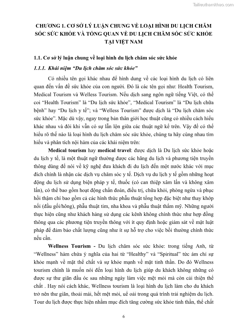 Khóa luận tốt nghiệp việt nam học Tiềm năng khai thác và phát triển loại hình du lịch chăm sóc sức khỏe ở Quảng Ninh - 2 Trang 16