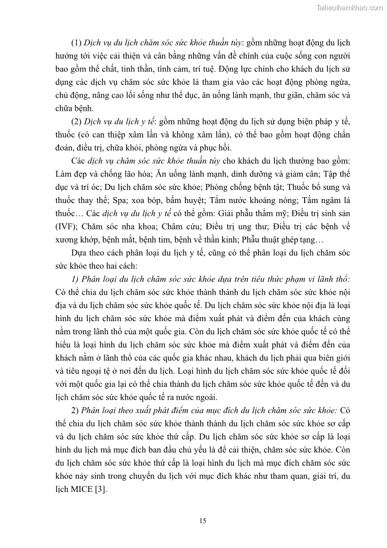 Khóa luận tốt nghiệp việt nam học Tiềm năng khai thác và phát triển loại hình du lịch chăm sóc sức khỏe ở Quảng Ninh - 3 Trang 25