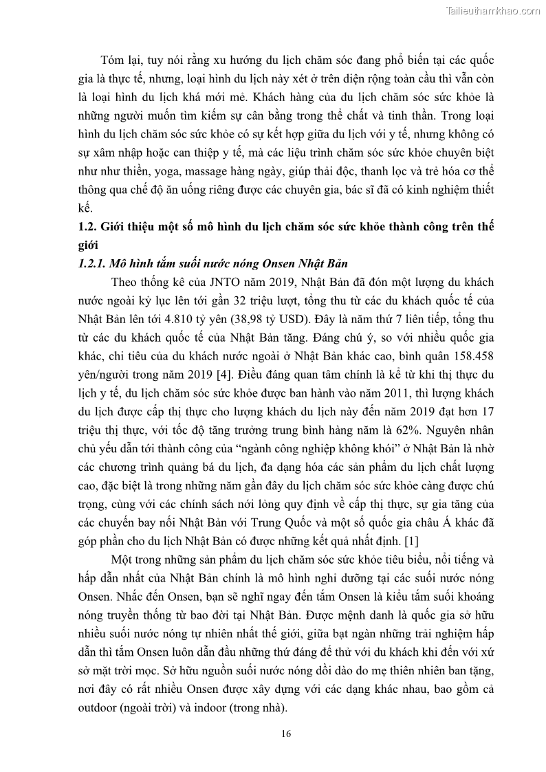 Khóa luận tốt nghiệp việt nam học Tiềm năng khai thác và phát triển loại hình du lịch chăm sóc sức khỏe ở Quảng Ninh - 3 Trang 26