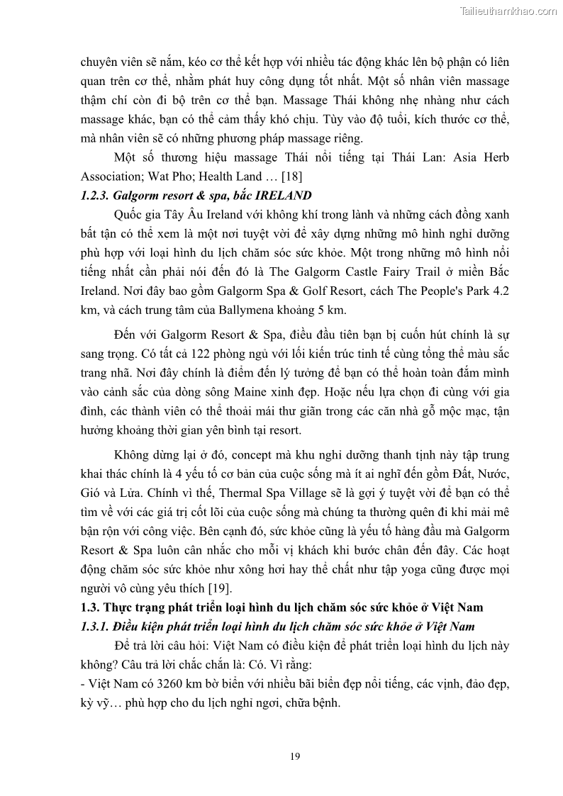Khóa luận tốt nghiệp việt nam học Tiềm năng khai thác và phát triển loại hình du lịch chăm sóc sức khỏe ở Quảng Ninh - 3 Trang 29