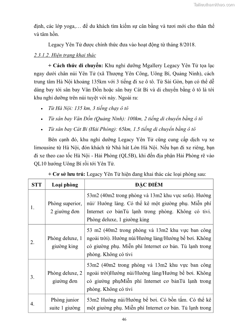 Khóa luận tốt nghiệp việt nam học Tiềm năng khai thác và phát triển loại hình du lịch chăm sóc sức khỏe ở Quảng Ninh - 5 Trang 56