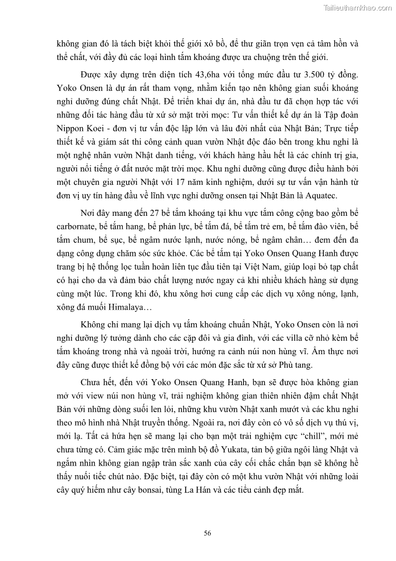 Khóa luận tốt nghiệp việt nam học Tiềm năng khai thác và phát triển loại hình du lịch chăm sóc sức khỏe ở Quảng Ninh - 6 Trang 66