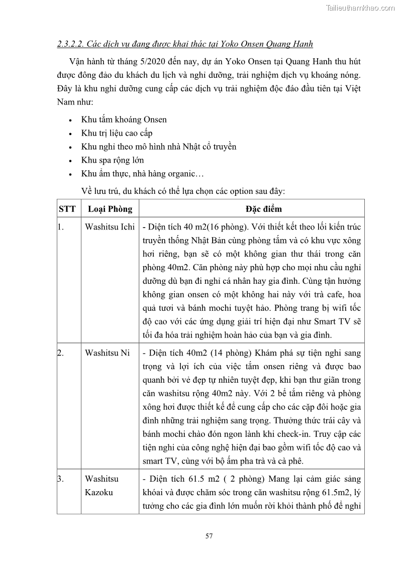 Khóa luận tốt nghiệp việt nam học Tiềm năng khai thác và phát triển loại hình du lịch chăm sóc sức khỏe ở Quảng Ninh - 6 Trang 67